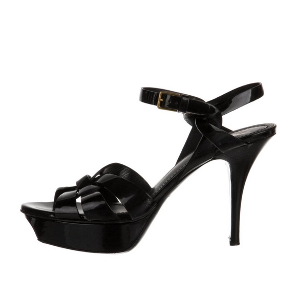 Yves Saint Laurent patent leather platform sandal - Picture 3 of 8